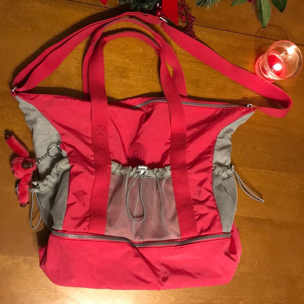 Large pink Kipling gym/work/weekender bag.